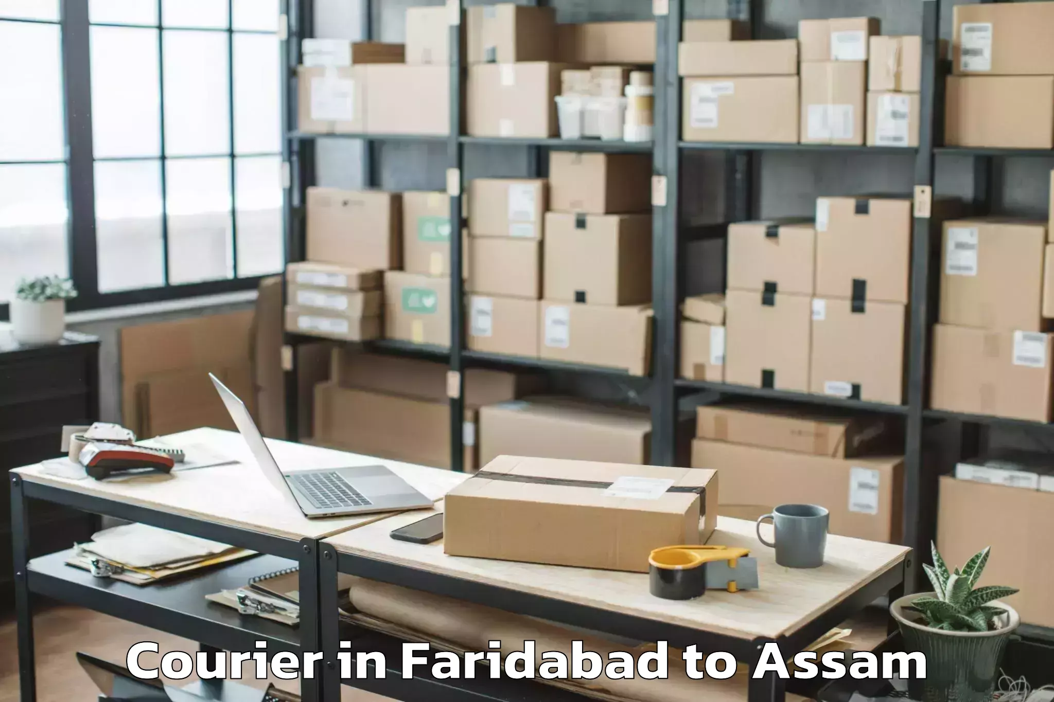 Discover Faridabad to Borjhar Airport Gau Courier